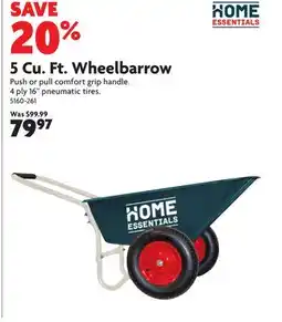 Home Hardware 5 Cu. Ft. Wheelbarrow offer