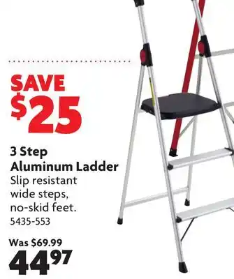 Home Hardware 3 Step Aluminum Ladder offer