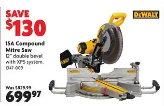 Home Hardware 15A Compound Mitre Saw offer