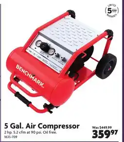 Home Hardware 5 Gal. Air Compressor offer