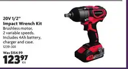 Home Hardware 20V 1/2 Impact Wrench Kit offer