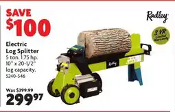 Home Hardware Electric Log Splitter offer