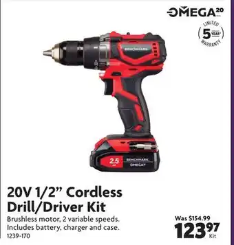 Home Hardware 20V 1/2 Cordless Drill/Driver Kit offer