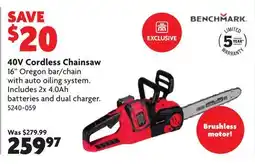 Home Hardware 40V Cordless Chainsaw offer