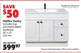 Home Hardware Halifax Vanity offer