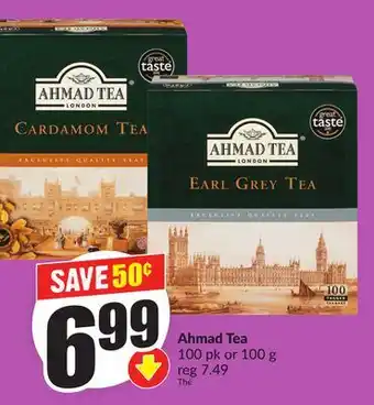 Chalo FreshCo Ahmad Tea 100 pk or 100 g offer