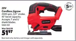 Home Hardware 20V Cordless Jigsaw offer