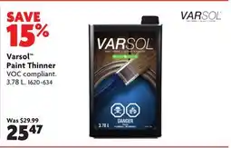 Home Hardware Varsol Paint Thinner offer