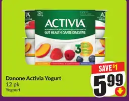 Chalo FreshCo Danone Activia Yogurt 12 pk offer