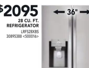 RONA 28 CU. FT. REFRIGERATOR offer