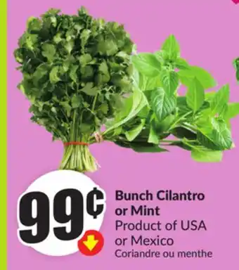 Chalo FreshCo Bunch Cilantro or Mint Product of USA Mexico offer