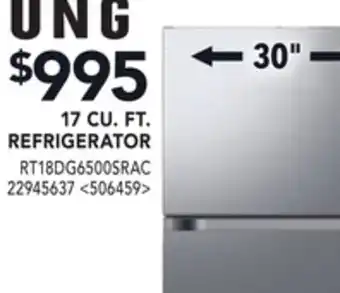 RONA 17 CU. FT. REFRIGERATOR offer