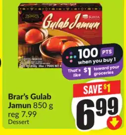 Chalo FreshCo Brar's Gulab Jamun 850 g offer