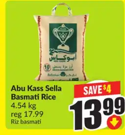 Chalo FreshCo Abu Kass Sella Basmati Rice 4.54 kg offer