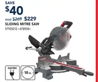 RONA SLIDING MITRE SAW offer