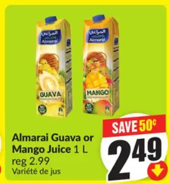 Chalo FreshCo Almarai Guava or Mango Juice 1 L offer