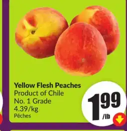 Chalo FreshCo Yellow Flesh Peaches Product of Chile No. 1 Grade 4.39/kg offer