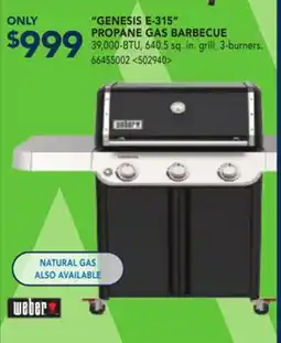 RONA GENESIS E-135 PROPANE GAS BARBECUE offer