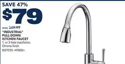 RONA INDUSTRIAL PULL-DOWN KITCHEN FAUCET offer