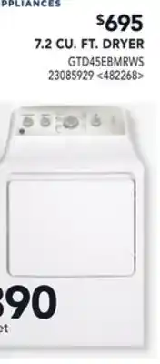 RONA GE 7.2 CU. FT. DRYER offer