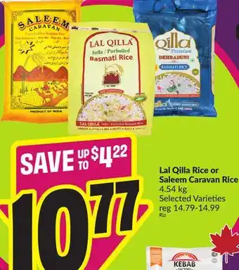 Chalo FreshCo Lal Qilla Rice or Saleem Caravan Rice 4.54 kg Selected Varieties offer