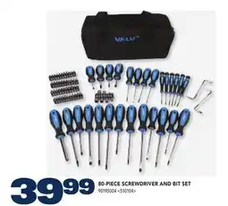 RONA 80-PIECE SCREWDRIVER AND BIT SET offer