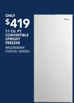 RONA Midea 7.1 CU. FT. CONVERTIBLE UPRIGHT FREEZER offer