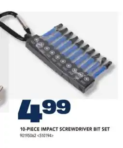 RONA 10-PIECE IMPACT SCREWDRIVER BIT SET offer