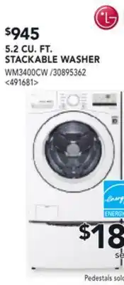 RONA 5.2 CU. FT. STACKABLE WASHER offer