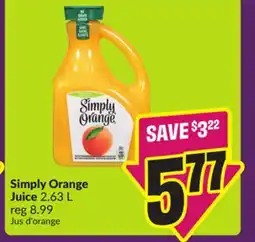 Chalo FreshCo Simply Orange Juice 2.63 L offer