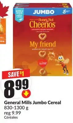 FreshCo General Mills Jumbo Cereal 830-1300g offer