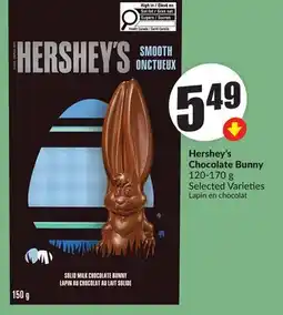 FreshCo Hershey's Chocolate Bunny 120-170 g Selected Varieties offer