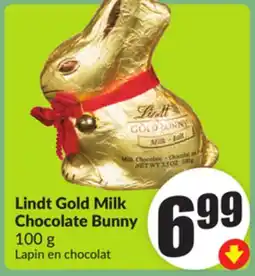 FreshCo Lindt Gold Milk Chocolate Bunny 100g offer