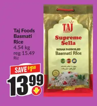 FreshCo Taj Foods Basmati Rice offer