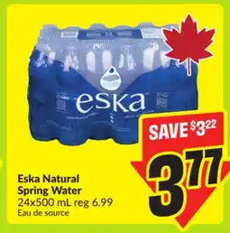 FreshCo Eska Natural Spring Water 24 x 500 ml offer