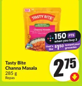 FreshCo Tasty Bite Channa Masala 285 g offer