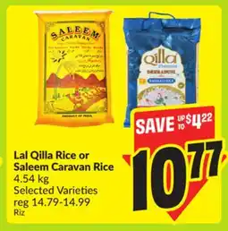 FreshCo Lal Qilla Rice or Saleem Caravan Rice Selected Varieties offer