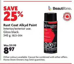 Home Hardware RUST COAT Alkyd Rust Spray Paint offer