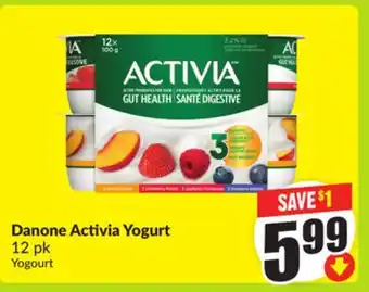 FreshCo Danone Activia Yogurt 12 pk offer