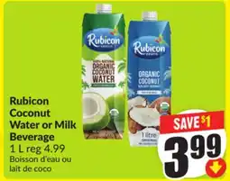 FreshCo Rubicon Coconut Water or Milk Beverage 1 L offer