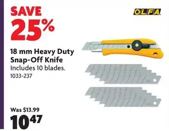 Home Hardware 18mm Heavy Duty Snap-Off Knife offer