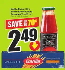 FreshCo Barilla Pasta 410 g Benedetto or Aurora Passata 660-680 mL offer