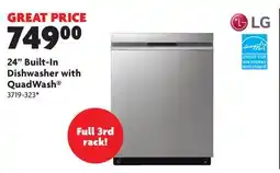 Home Hardware 24 Built-In Dishwasher with QuadWash offer