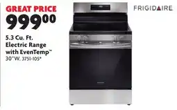 Home Hardware 5.3 Cu. Ft. Electric Range with EvenTemp offer