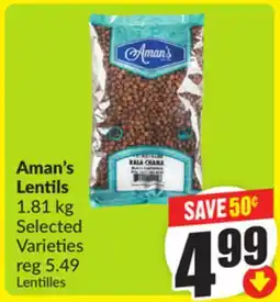 FreshCo Aman's Lentils, Selected Varieties offer