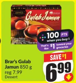 FreshCo Brar's Gulab Jamun 850g offer