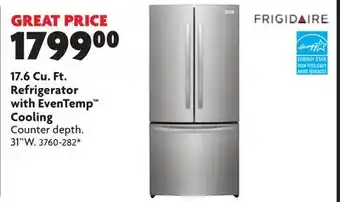 Home Hardware 17.6 Cu. Ft. Refrigerator with EvenTemp Cooling offer