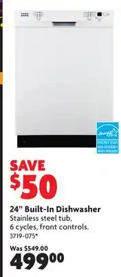 Home Hardware 24 Built-In Dishwasher offer