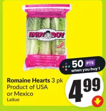 FreshCo Romaine Hearts 3 pk Product of USA or Mexico offer