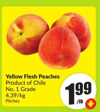 FreshCo Yellow Flesh Peaches Product of Chile No. 1 Grade offer